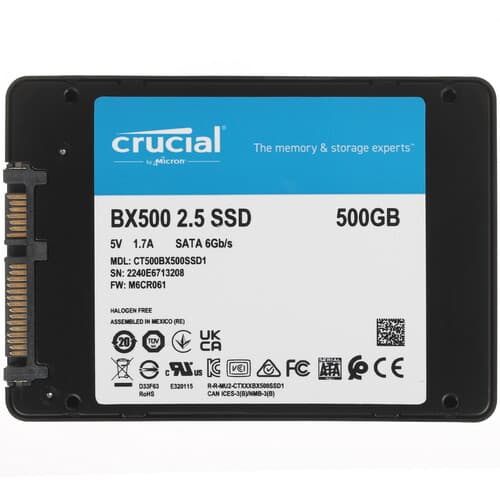 Crucial 500 ГБ 2.5" SATA накопитель Crucial BX500 [CT500BX500SSD1], фото 2