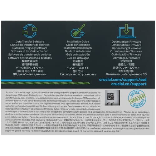 Crucial 500 ГБ 2.5" SATA накопитель Crucial BX500 [CT500BX500SSD1], фото 5