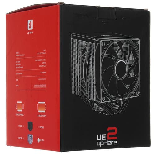 upHere Кулер для процессора upHere UE2T8  белый, фото 9