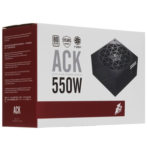 Блок питания 1STPLAYER ACK 550W Black [HA-550AC1] черный thumb 6