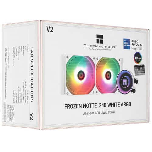 Система охлаждения Thermalright Frozen Notte 240 ARGB V2  белая thumb 13