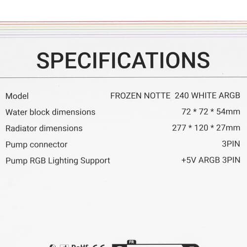 Система охлаждения Thermalright Frozen Notte 240 ARGB V2  белая thumb 12