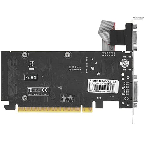 AFOX Видеокарта AFOX GeForce G 210 [AF210-1024D3L5-V2], фото 2