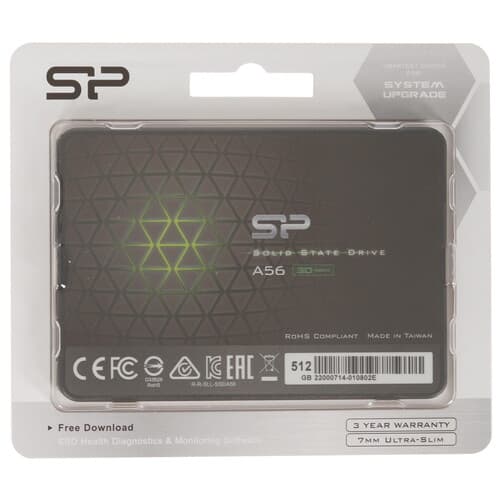 Silicon Power 512 ГБ 2.5" SATA накопитель Silicon Power Ace A56 [SP512GBSS3A56A25]