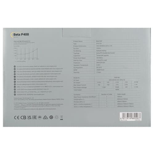 Блок питания Ocypus Beta P400 [Beta-P400-N1HDBK024X-EU] черный thumb 8
