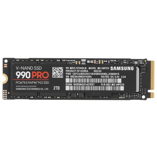 2000 ГБ M.2 NVMe накопитель Samsung 990 PRO [MZ-V9P2T0BW] thumb 1