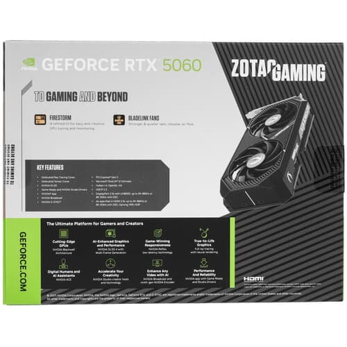 Zotac Видеокарта Zotac GeForce RTX 5060 GAMING Twin Edge [ZT-B50600E-10M], фото 9
