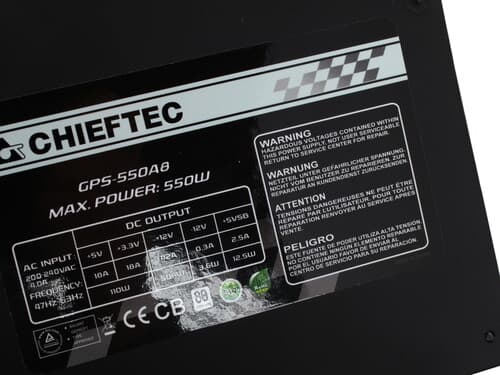 Блок питания Chieftec SMART 550W [GPS-550A8] черный thumb 4