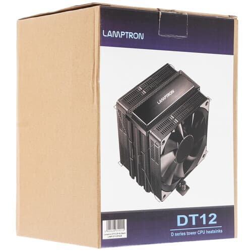 Lamptron Кулер для процессора Lamptron DT12 [LAMP-DT122P4UB] черный, фото 9