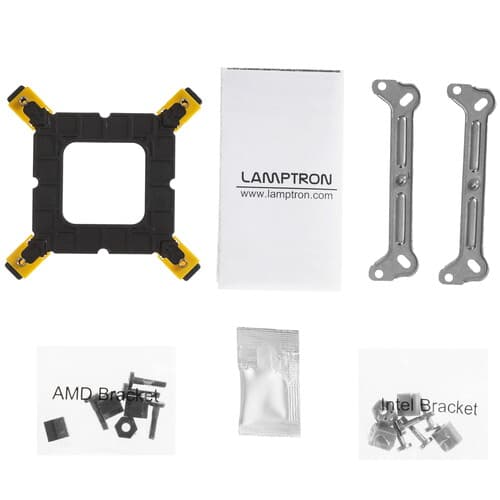 Lamptron Кулер для процессора Lamptron DT12 [LAMP-DT122P4UB] черный, фото 8