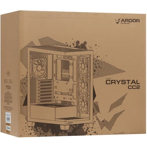 Корпус ARDOR GAMING Crystal CC2  белый thumb 15