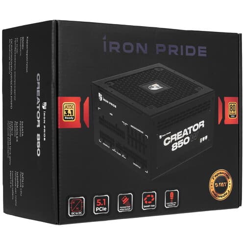 Блок питания Iron Pride Creator 850W [УФ-20250031] черный thumb 9