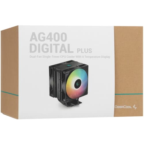 DEEPCOOL Кулер для процессора DEEPCOOL AG400 DIGITAL PLUS [R-AG400-BKADMP-G-1] черный, фото 12