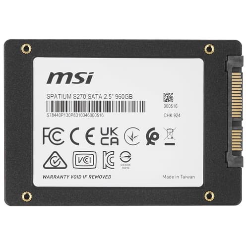 MSI 960 ГБ 2.5" SATA накопитель MSI SPATIUM S270 [S78-440P130-P83], фото 2