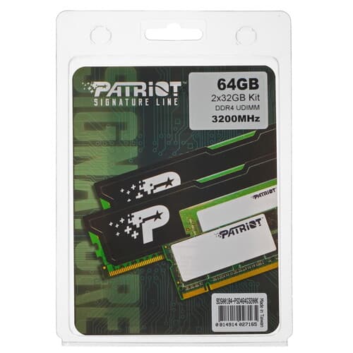 Patriot Memory Оперативная память Patriot Signature Line [PSD464G3200K] 64 ГБ, фото 3