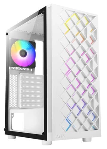 Корпус AZZA SPECTRA [CSAZ-280W SPECTRA] белый thumb 1