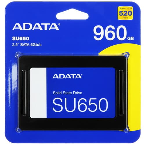 ADATA 960 ГБ 2.5" SATA накопитель ADATA SU650 [ASU650SS-960GT-R]