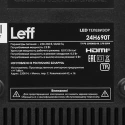 Leff 23.6" (60 см) Телевизор Leff 24H690T черный, фото 7