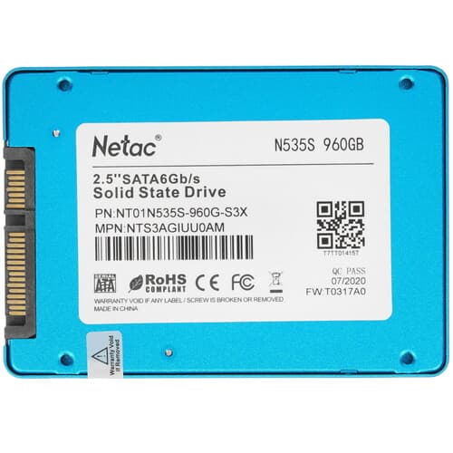 Netac 960 ГБ 2.5" SATA накопитель Netac N535S [NT01N535S-960G-S3X], фото 2