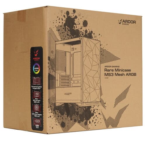 Корпус ARDOR GAMING Rare Minicase MS3 Mesh ARGB  черный thumb 15