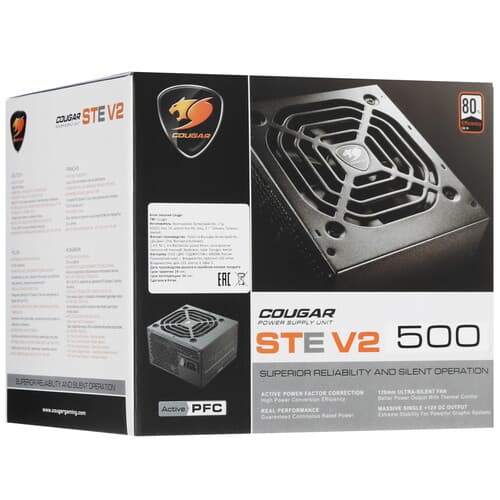 Блок питания Cougar STE 500W V2 [CGR ST-500] черный thumb 8