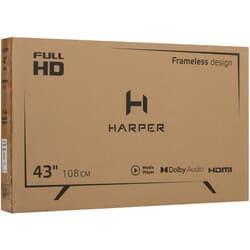 Harper 43" (109 см) Телевизор Harper 43F720T черный, фото 11