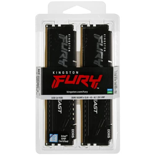 Kingston FURY Оперативная память Kingston FURY Beast Black [KF556C40BBK2-32] 32 ГБ, фото 3
