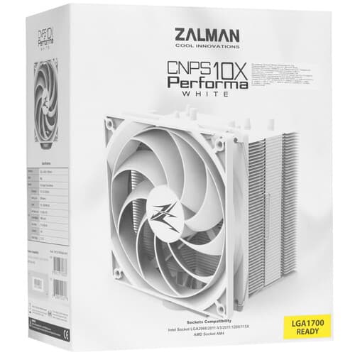 ZALMAN Кулер для процессора ZALMAN CNPS10X PERFORMA [CNPS10X PERFORMA WHITE] белый, фото 8
