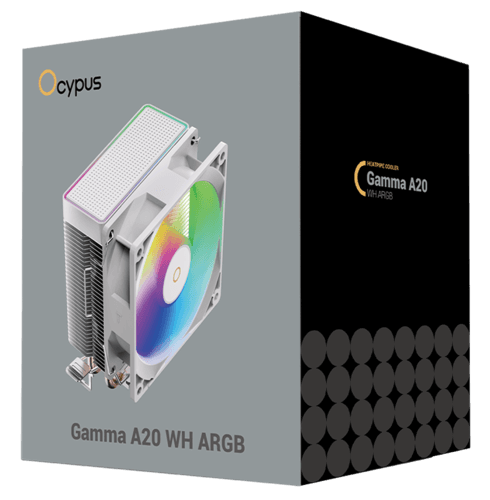 Ocypus Кулер для процессора Ocypus Gamma A20 WH ARGB [Gamma-A20-WH1AAWN00F-GL] белый, фото 8