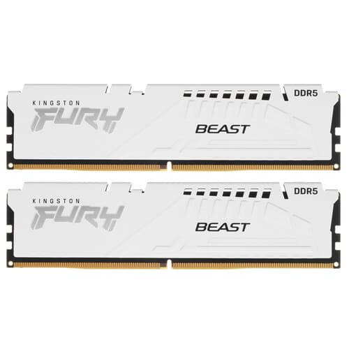 Kingston FURY Оперативная память Kingston FURY Beast White AMD [KF556C36BWEK2-32] 32 ГБ