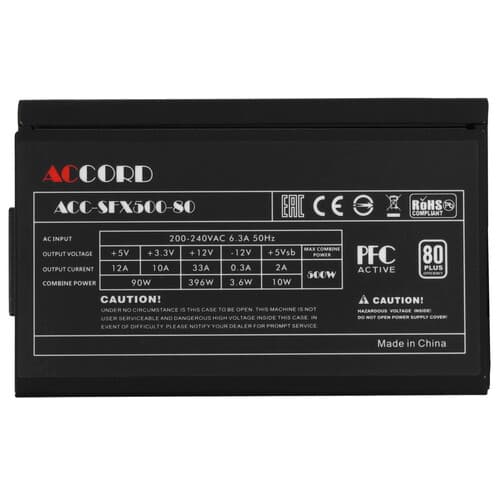 Блок питания Accord ACC-SFX500-80  черный thumb 4