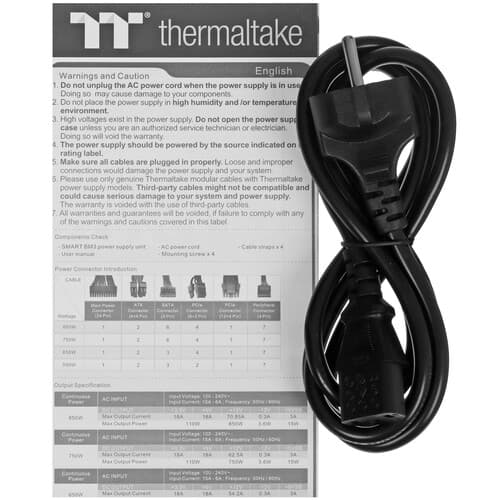 Блок питания Thermaltake Smart BM3 Bronze 550W - TT Premium Edition [PS-SPD-0550MNFABE-3] черный thumb 8