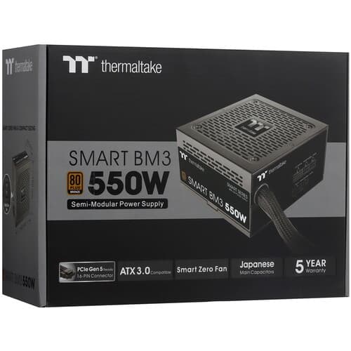 Блок питания Thermaltake Smart BM3 Bronze 550W - TT Premium Edition [PS-SPD-0550MNFABE-3] черный thumb 10
