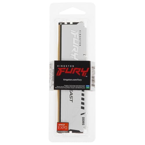 Kingston FURY Оперативная память Kingston FURY Beast White AMD [KF560C36BWE-32] 32 ГБ, фото 4