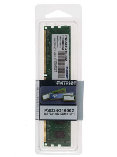 Patriot Memory Оперативная память Patriot Signature [PSD34G16002] 4 ГБ, фото 4