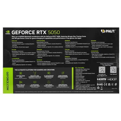 Palit Видеокарта Palit GeForce RTX 5050 STORMX [NE65050019P1-GB2070F], фото 9