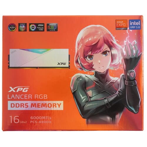 XPG (ADATA) Оперативная память ADATA XPG Lancer RGB [AX5U6000C3016G-DCLARWH] 32 ГБ, фото 5