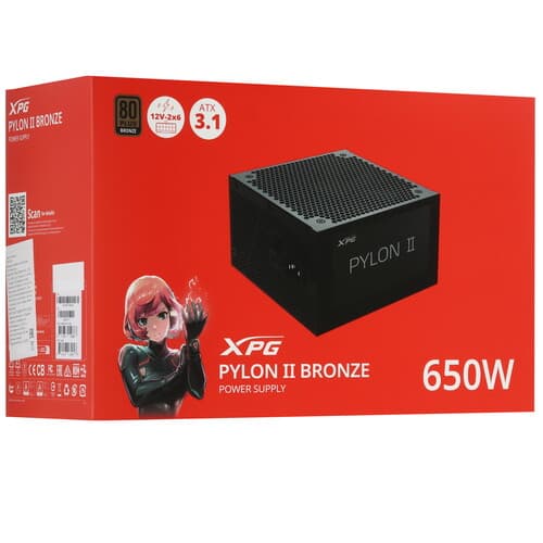 Блок питания ADATA XPG PYLON II BRONZE 650W [PYLONII650B-BKCEU] черный thumb 8