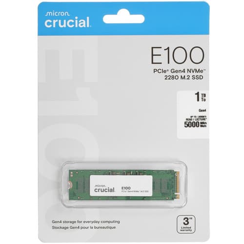 1000 ГБ M.2 NVMe накопитель Crucial E100 [CT1000E100SSD8] thumb 1