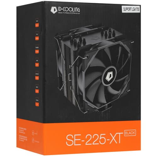 ID-Cooling Кулер для процессора ID-COOLING SE-225-XT BLACK V2 [LGA1700] [SE-225-XT BLACK] черный, фото 10
