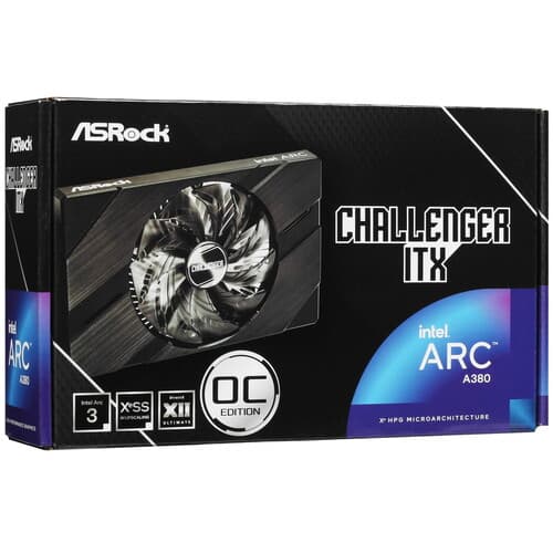 Asrock Видеокарта ASRock Intel Arc A380 Challenger ITX OC [A380 CLI 6GO], фото 10