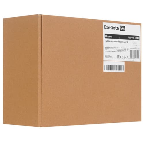 Блок питания ExeGate 750PPH-OEM [EX292343RUS-OEM] черный thumb 7