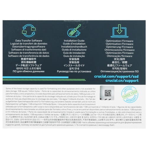 Crucial 240 ГБ 2.5" SATA накопитель Crucial BX500 [CT240BX500SSD1], фото 5