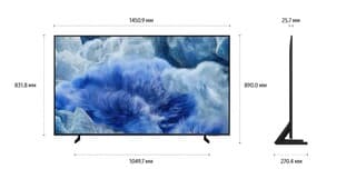 Samsung 65" (163 см) Телевизор Samsung QE65Q8FAAUXRU серый, фото 9