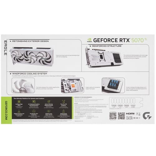 GIGABYTE Видеокарта GIGABYTE GeForce RTX 5070 Ti EAGLE OC ICE SFF [GV-N507TEAGLE OC-16GD], фото 12
