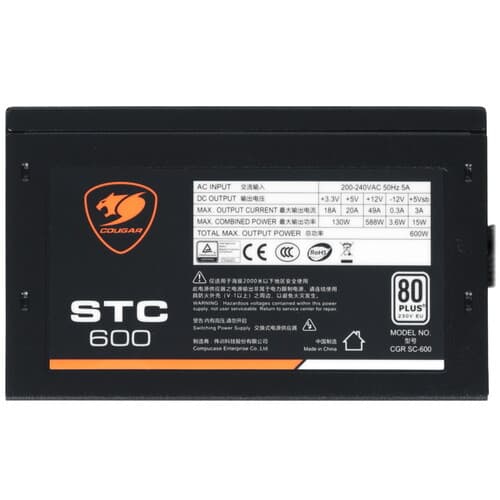 Блок питания Cougar STC 600 [CGR SC-600] черный thumb 4