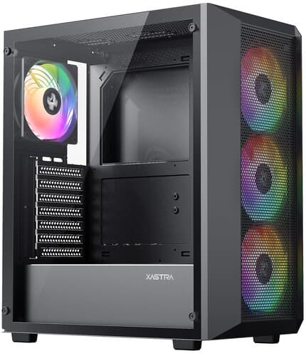 Корпус XASTRA A406 4ARGB [A406-4FC12A] черный thumb 1