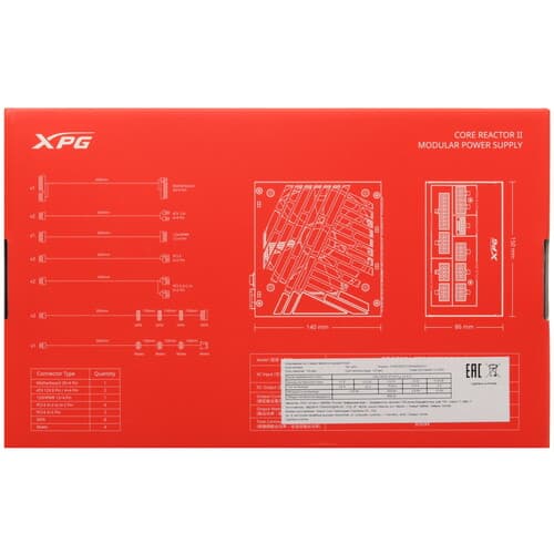 Блок питания ADATA XPG CORE REACTOR II 850 White [COREREACTORII850G-WH] белый thumb 9