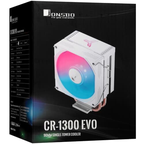 JONSBO Кулер для процессора JONSBO CR-1300 EVO [CR-1300 EVO White] белый, фото 12