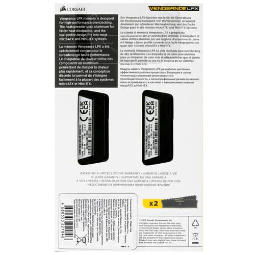 Corsair Оперативная память Corsair Vengeance LPX [CMK32GX4M2E3200C16] 32 ГБ, фото 3
